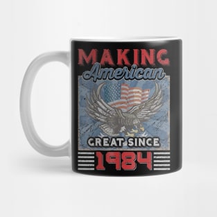 36th Birthday Perfect Gifts Making American Great Since 1984 Mug